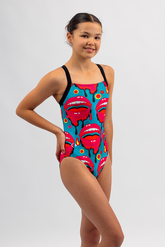 Girls Chlorine Proof One Piece - Gossip
